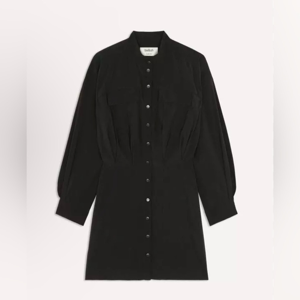 GUC BA&SH - Black Crew Shirt Dress. Size M